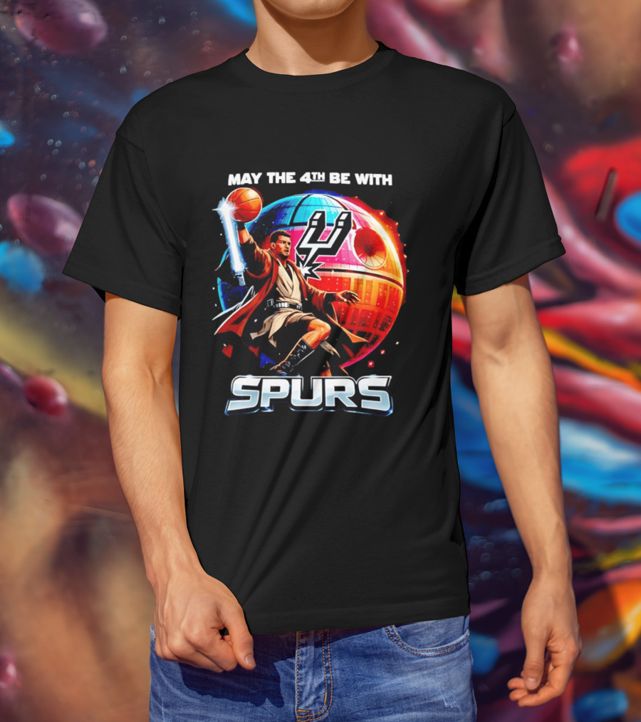 May The 4th Be With You Spurs Star Wars Victor Wembanyama T-Shirt