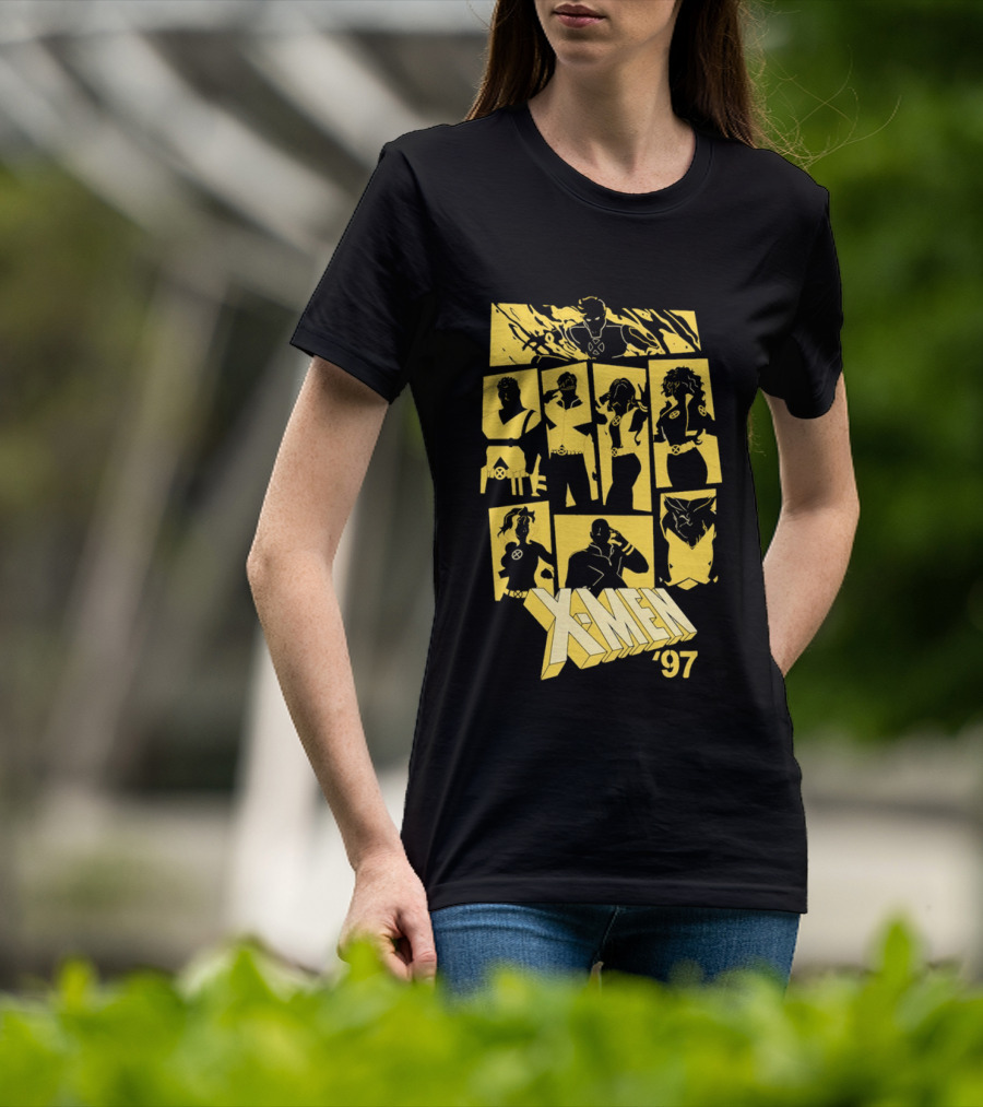 X Men '97 Classic Characters Collage T-Shirt