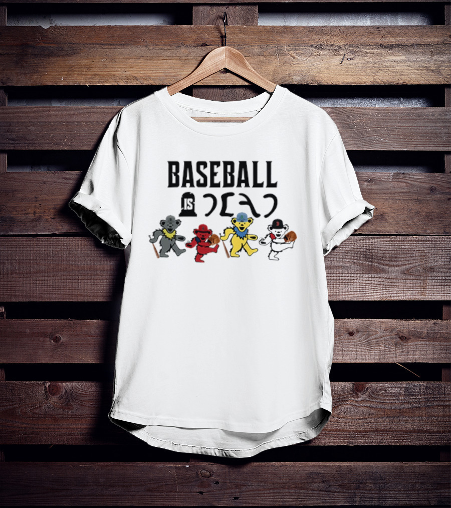 Baseball Is Dead Bear Grateful Dead T-Shirt