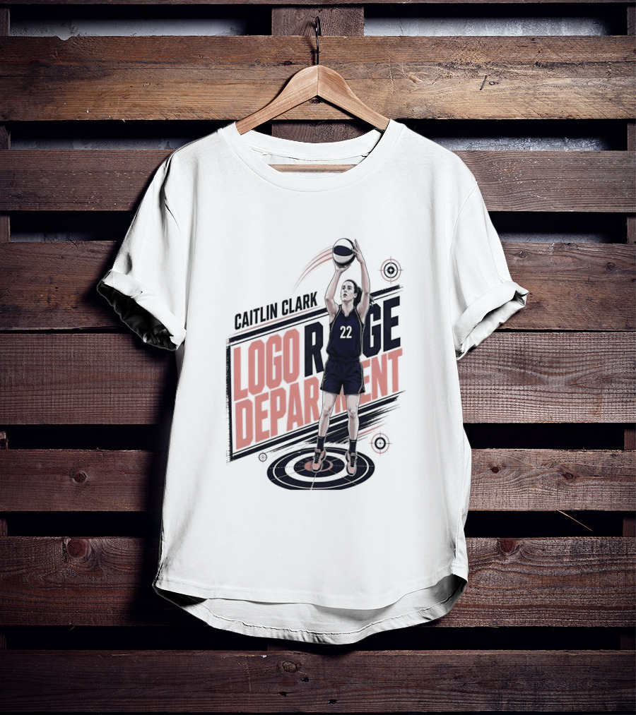 Caitlin Clark 22 Indiana Fever WNBA Logo Range Department T-Shirt