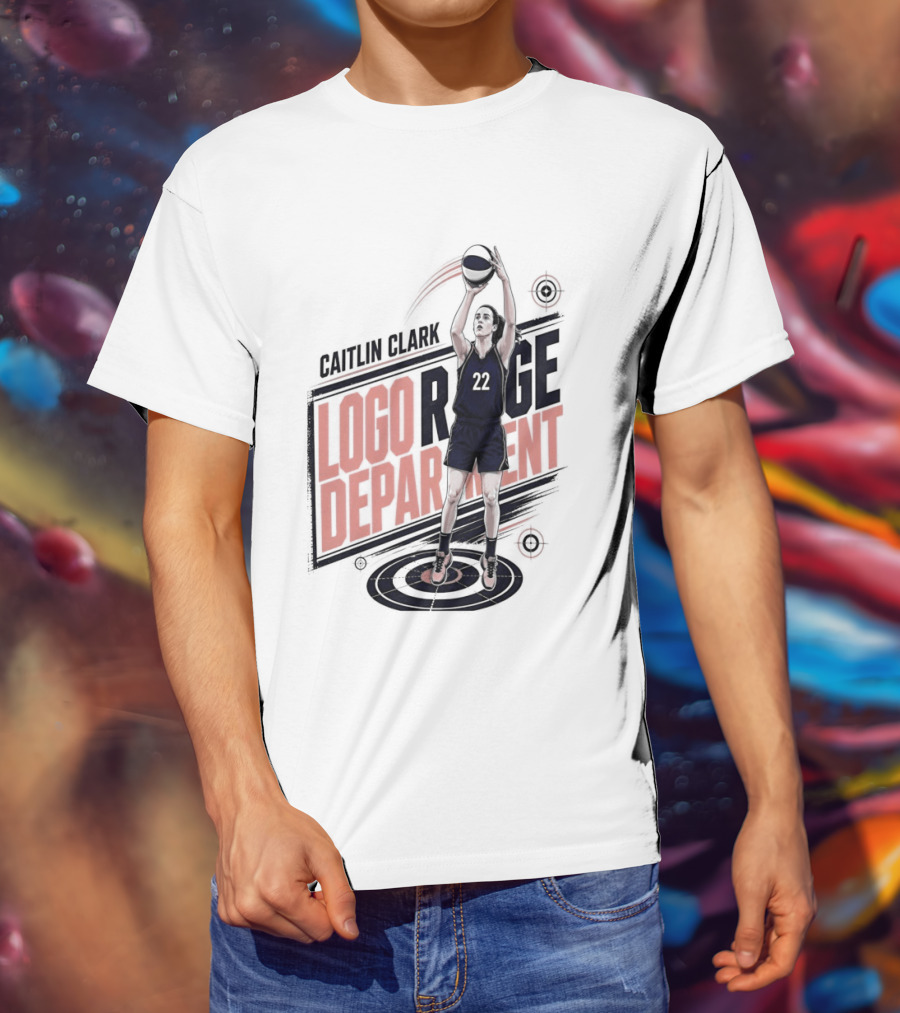 Caitlin Clark 22 Indiana Fever WNBA Logo Range Department T-Shirt