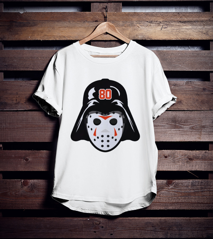 Dan Vladar Darth Vladar Mask 80 Philadelphia Flyers Hockey T-Shirt