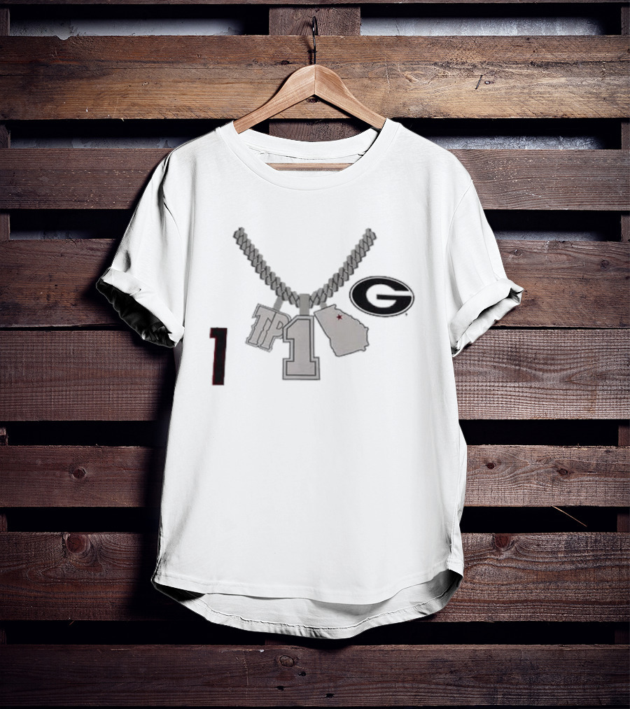 Georgia G TP 1 Necklace Map Design By Tre Phelps T-Shirt