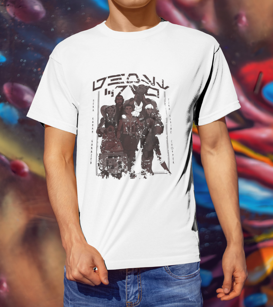 Heroes Villains Star Wars Rebels Ghost Crew Mural Visuals T-Shirt