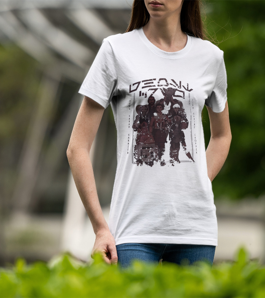 Heroes Villains Star Wars Rebels Ghost Crew Mural Visuals T-Shirt