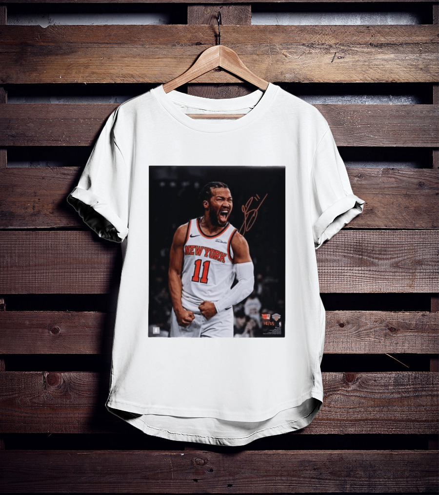 Jalen Brunson New York Knicks 11 Basketball Nike NBA Signature T-Shirt