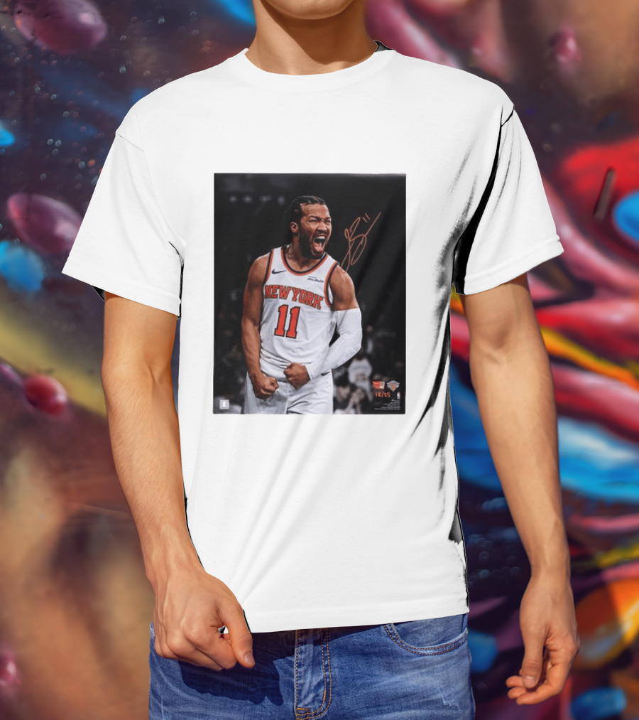 Jalen Brunson New York Knicks 11 Basketball Nike NBA Signature T-Shirt