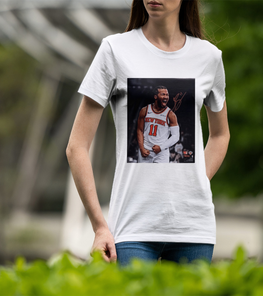 Jalen Brunson New York Knicks 11 Basketball Nike NBA Signature T-Shirt