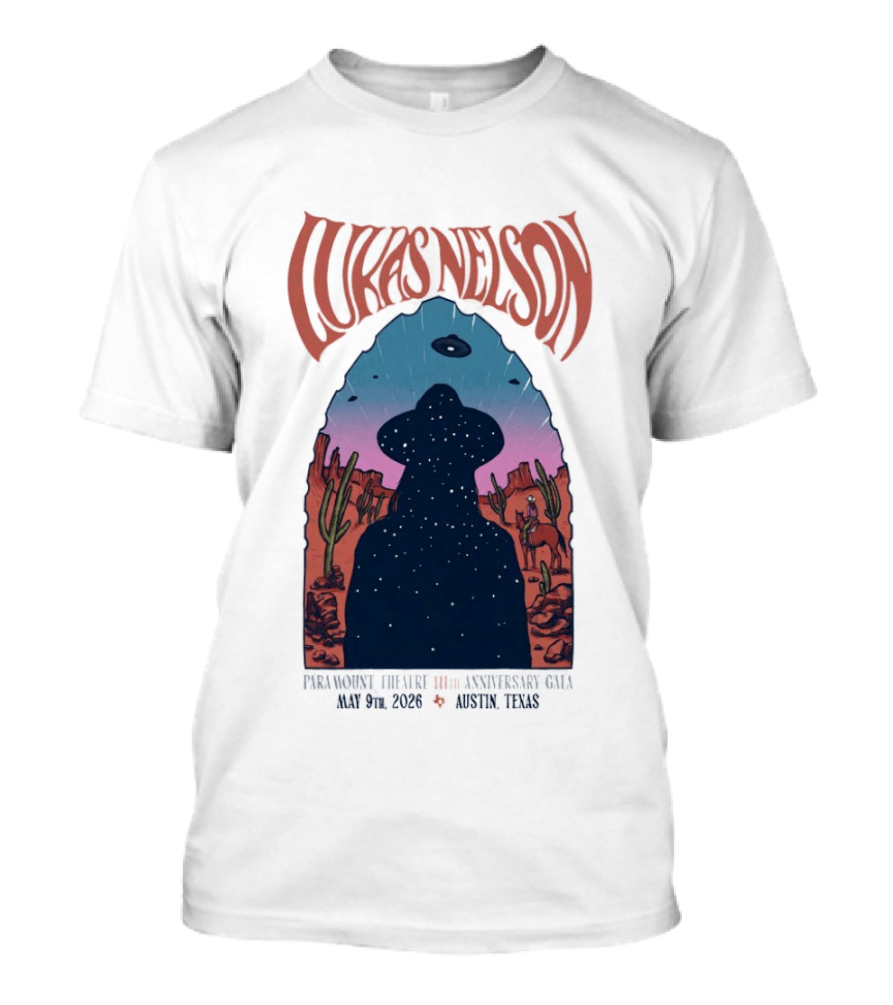 Lukas Nelson 60th Anniversary Show May 9 2026 Austin Texas T-Shirt