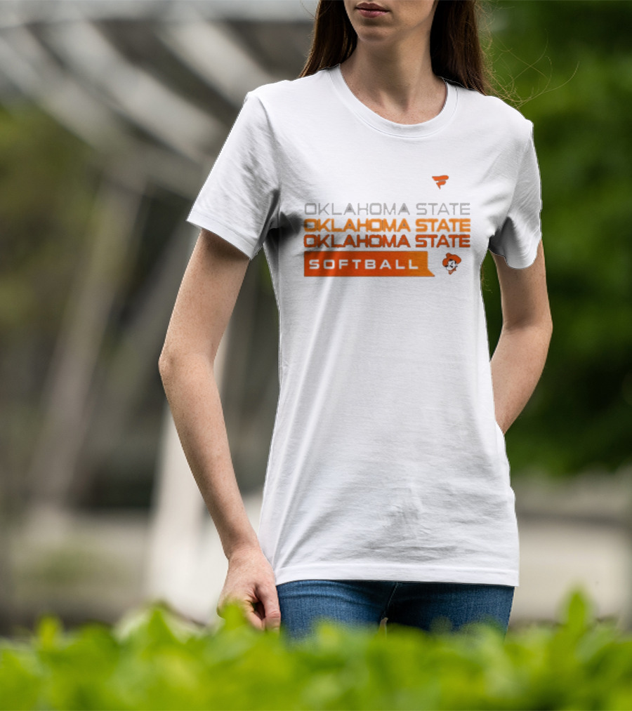 Oklahoma State College Softball Cowboys Hype Tri Blend T-Shirt