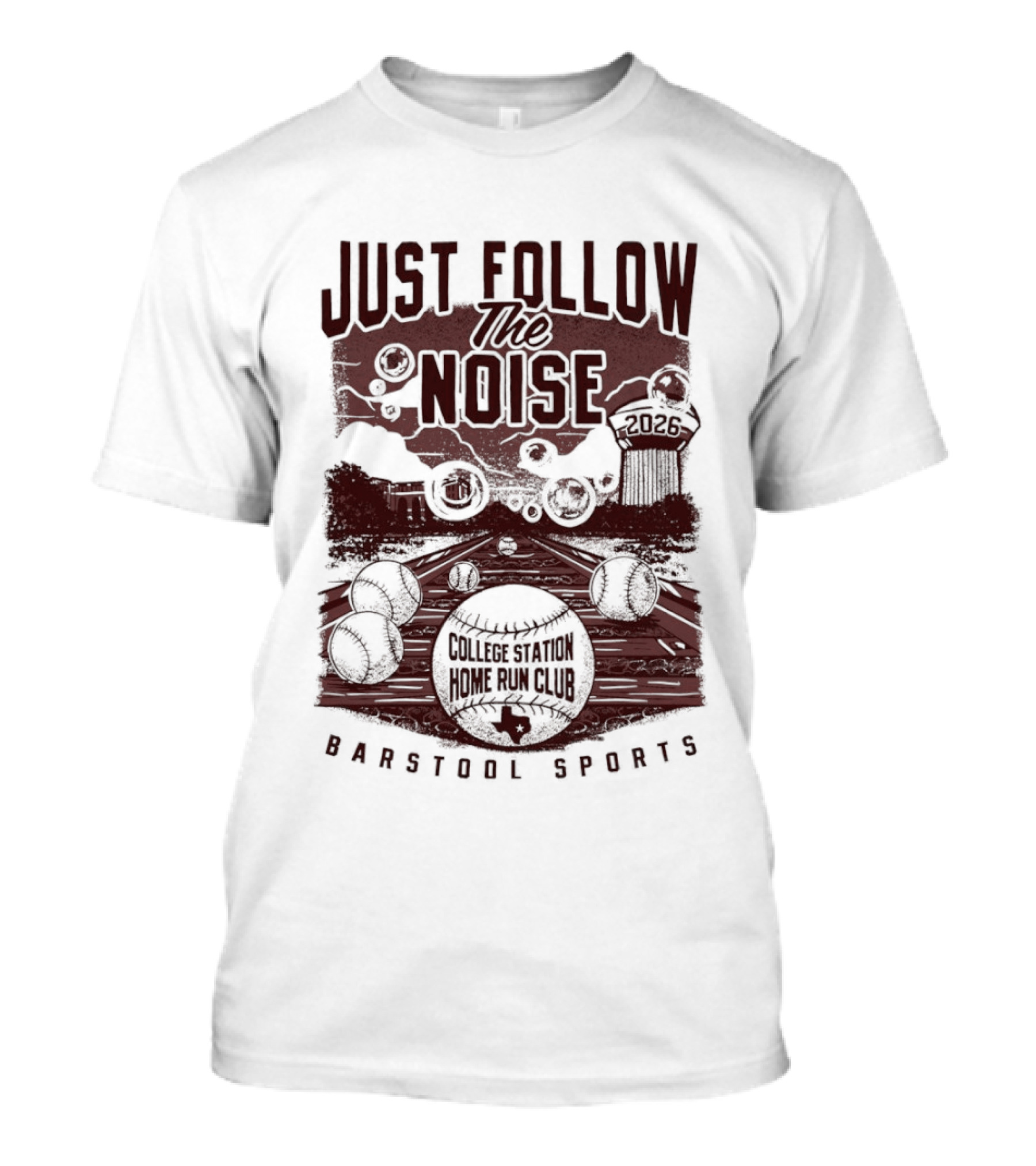 Texas A&M Aggies Just Follow The Noise Barstool Sports T-Shirt