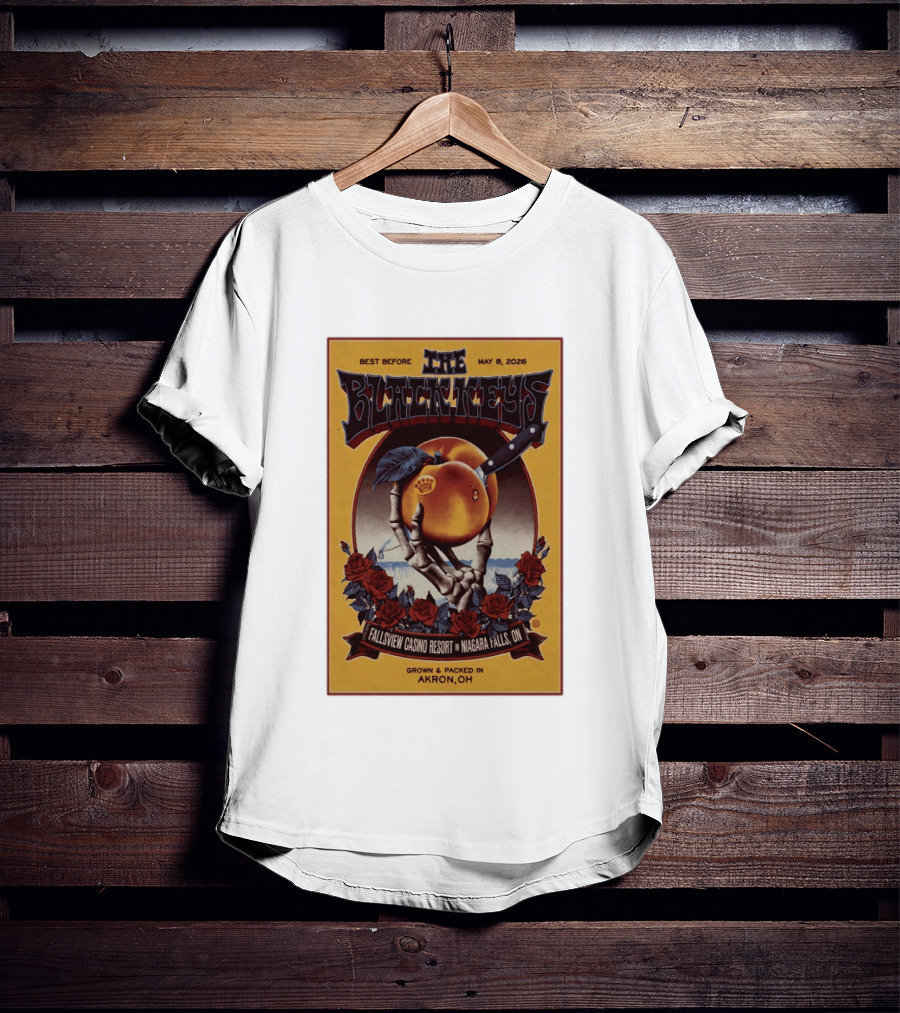 The Black Keys Fallsview Casino Resort Niagara Falls ON May 8 2026 Akron OH T-Shirt
