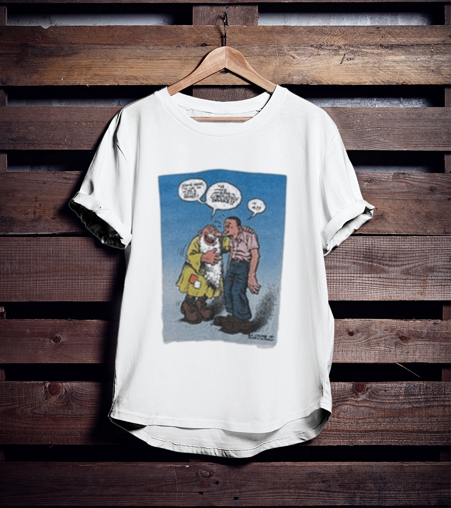 Barn Owl Seattle 1987 R. Crumb Mr Natural Comic Speech Bubbles T-Shirt