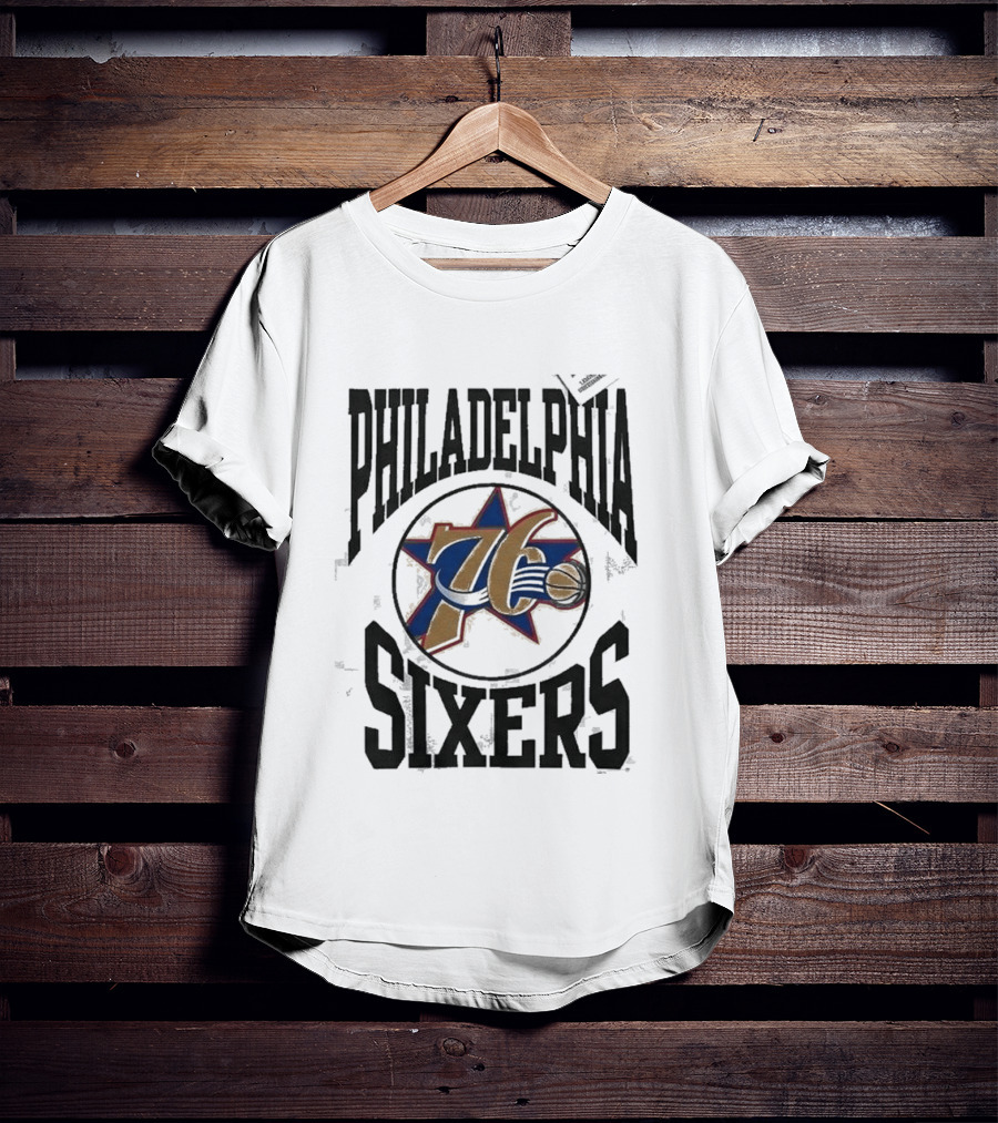 Philadelphia 76ers Rhiannon Ally Good Morning America Grey T-Shirt
