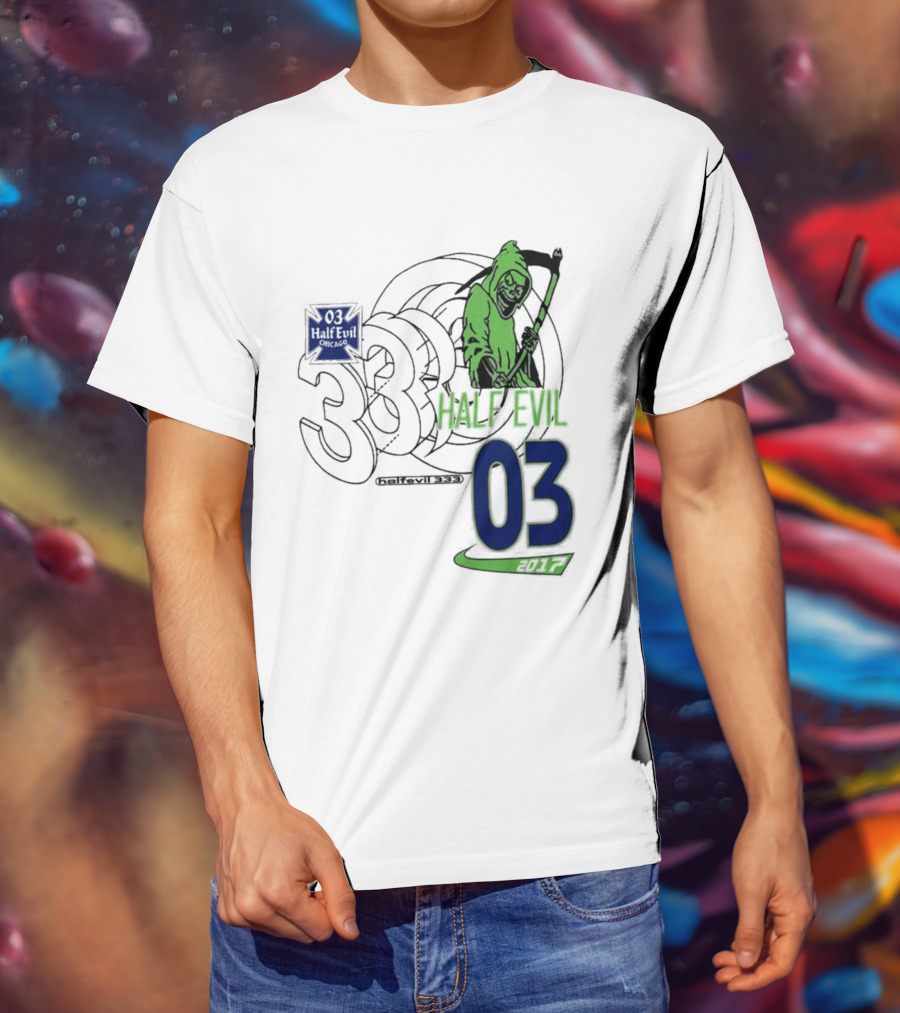 Halfevilco 333 Male Evil 03 Grim Reaper T-Shirt