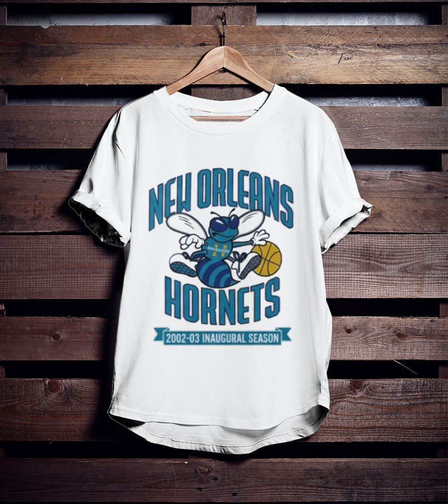 New Orleans Hornets Inaugural Season Basketball T-Shirt