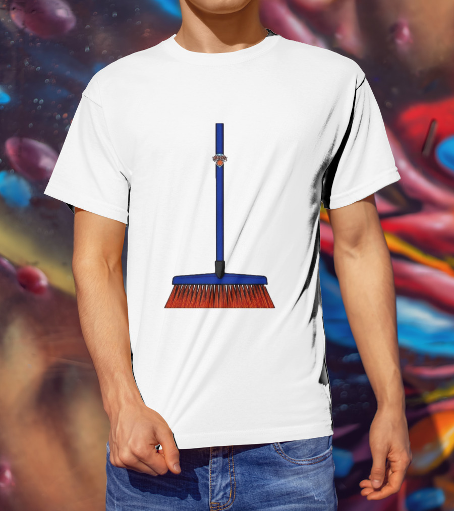 New York Knicks The Sweep 2026 Broom Basketball Fan Gear T-Shirt