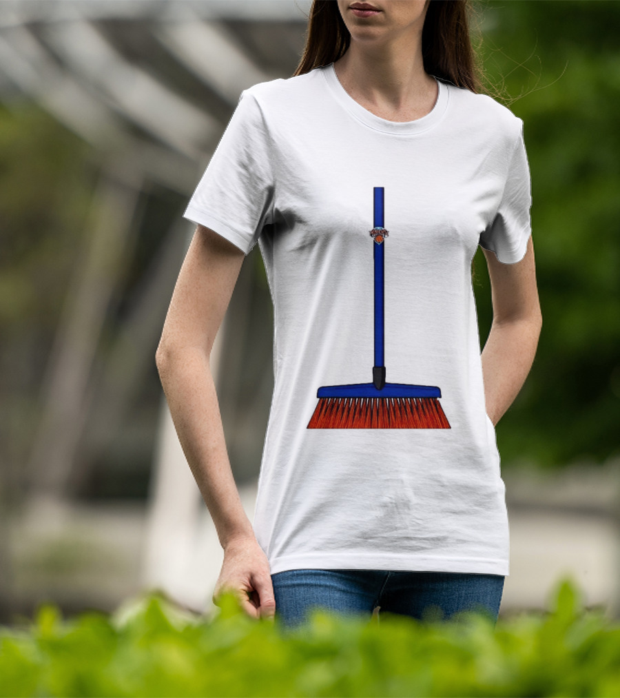 New York Knicks The Sweep 2026 Broom Basketball Fan Gear T-Shirt
