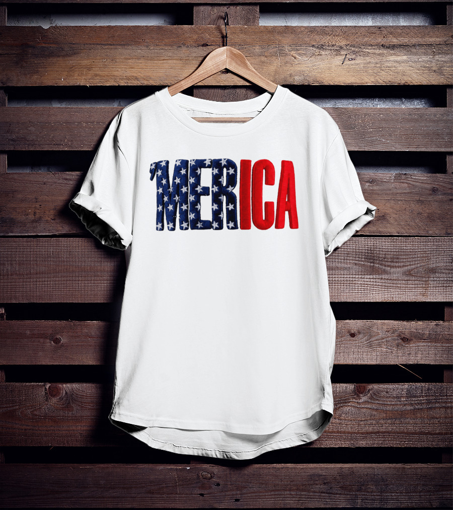 2026 USA 250th Merica Chrome White Camo Hat Stars Stripes T-Shirt
