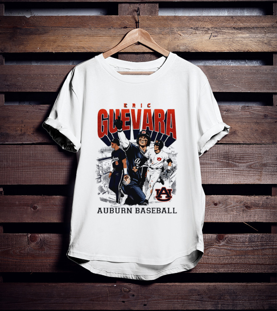 Eric Guevara Auburn Baseball Tigers Skyline T-Shirt