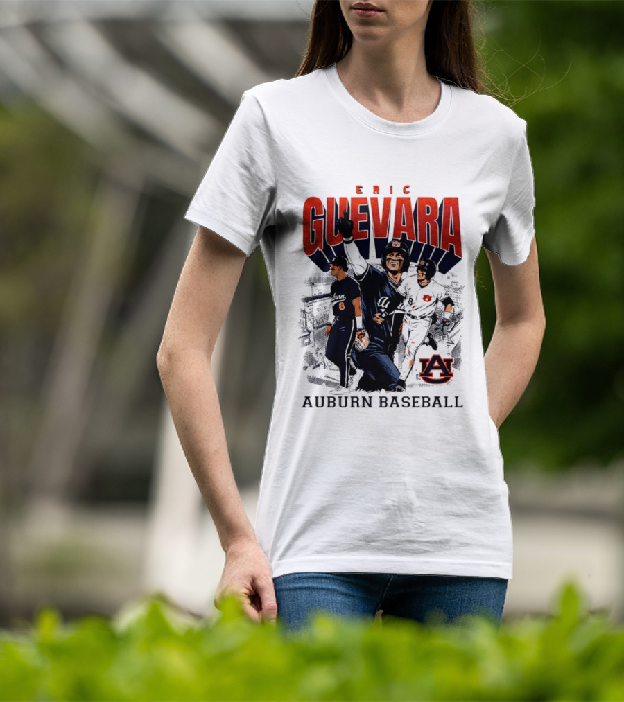 Eric Guevara Auburn Baseball Tigers Skyline T-Shirt