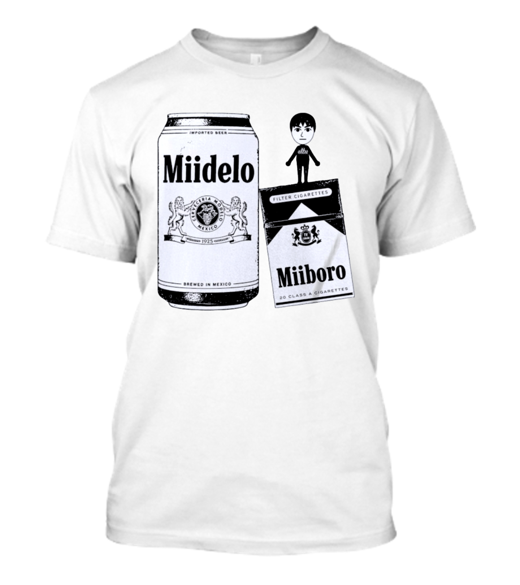 Miidelo Miiboro Tomodachi Life Mii Modelo Marlboro T-Shirt