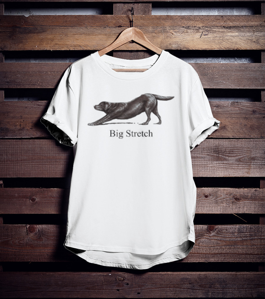 Big Stretch Labrador Retriever Stretching Pose T-Shirt