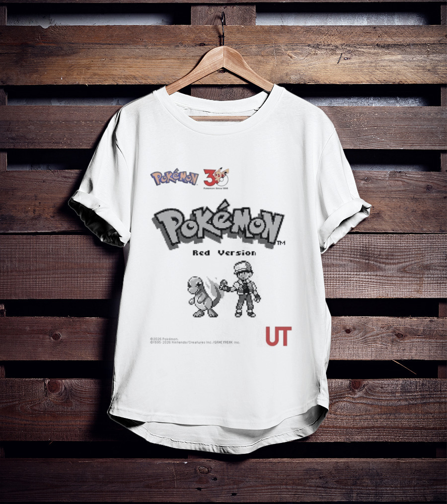 Pokemon Red Version 25th Anniversary Characters UT T-Shirt