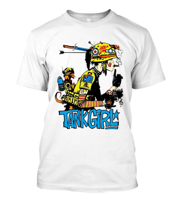 Tank Girl Vol 2 Comic Graphic With Booga And Classic Helmet T-Shirt