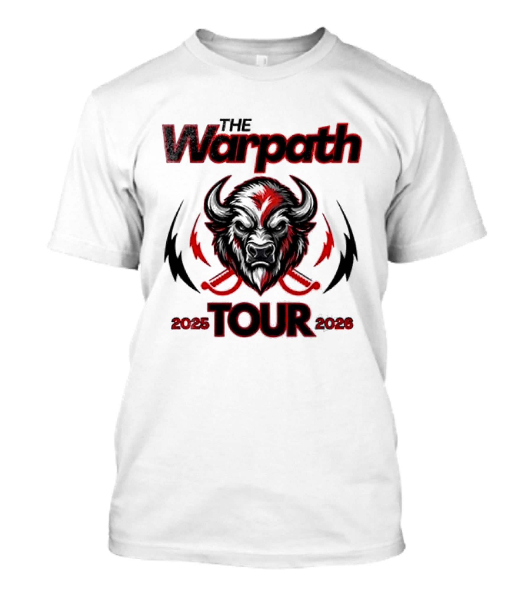 The Warpath Tour 2025 2026 Bison T-Shirt