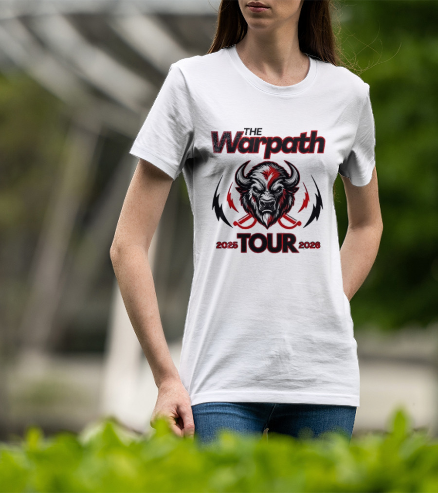 The Warpath Tour 2025 2026 Bison T-Shirt