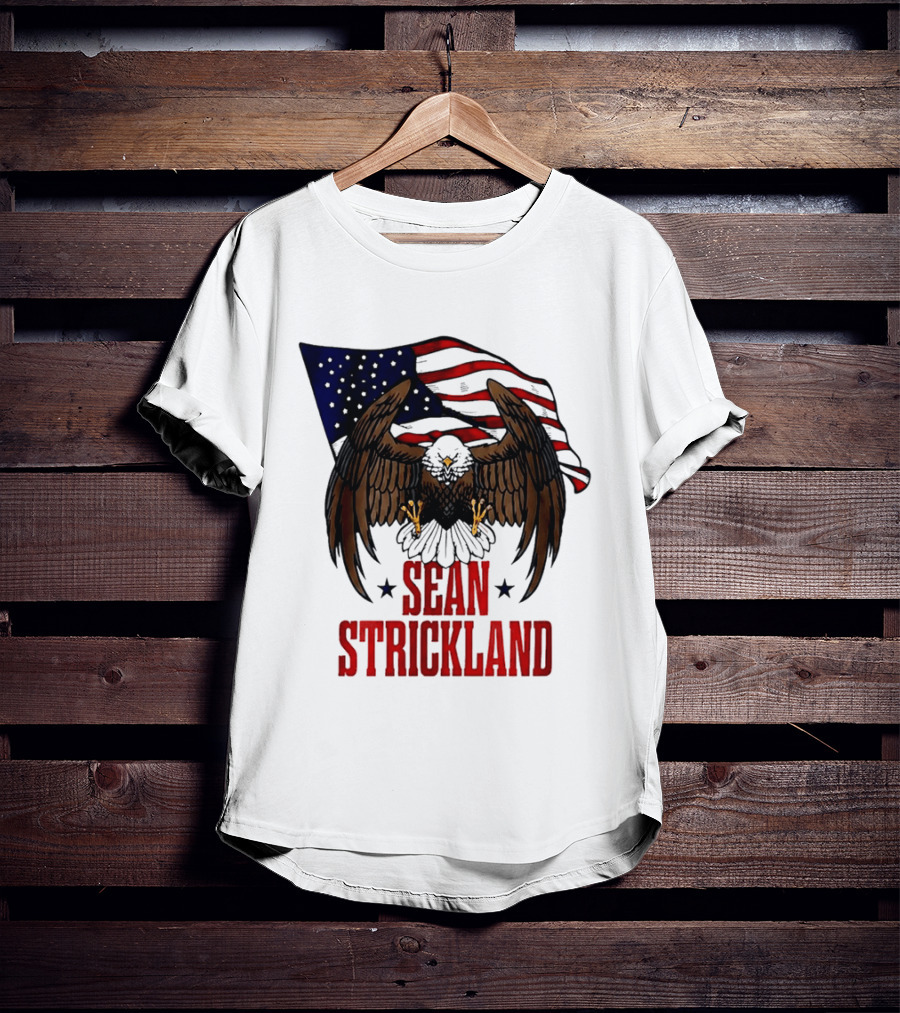 American Flag Eagle Sean Strickland UFC The Great American Hope T-Shirt
