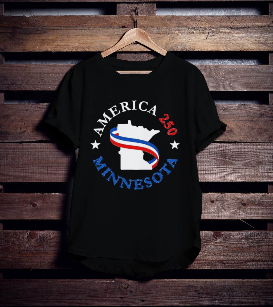 America 250 Minnesota State Celebration Patriot Stars T-Shirt