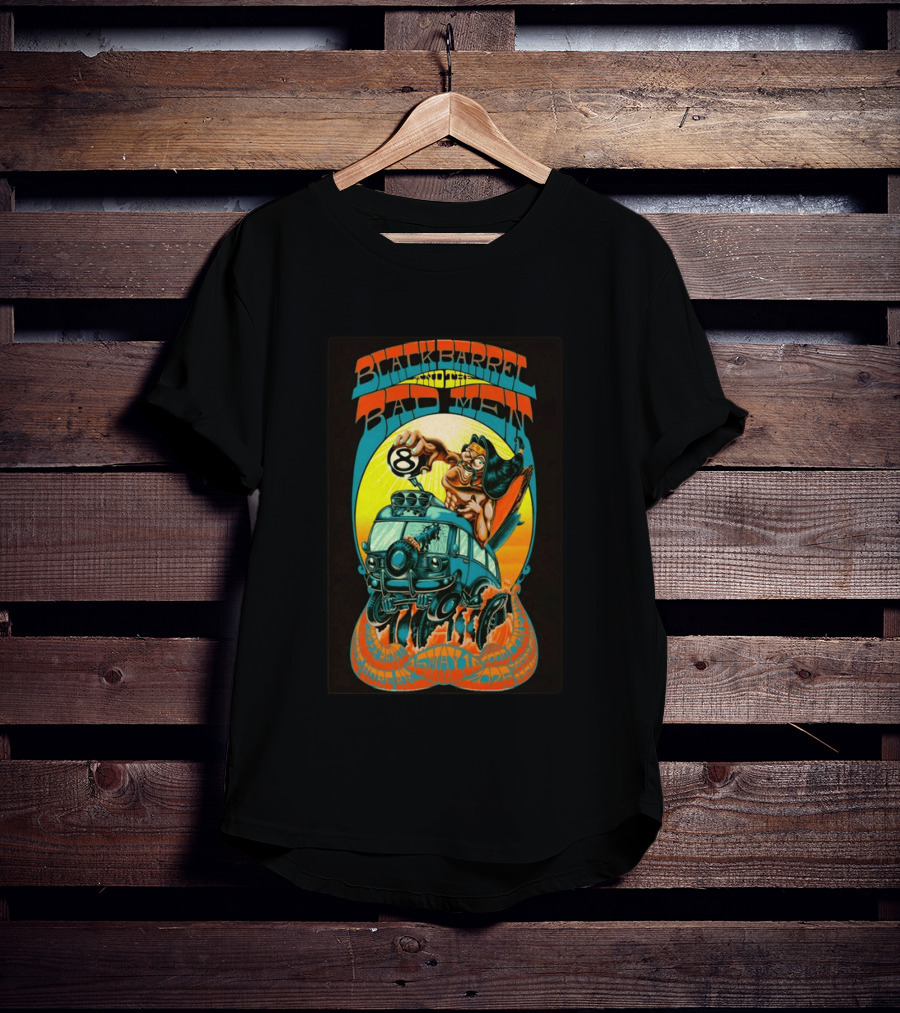 Black Barrel And The Bad Men Hope AK 5 16 2026 Psychedelic Van Race T-Shirt