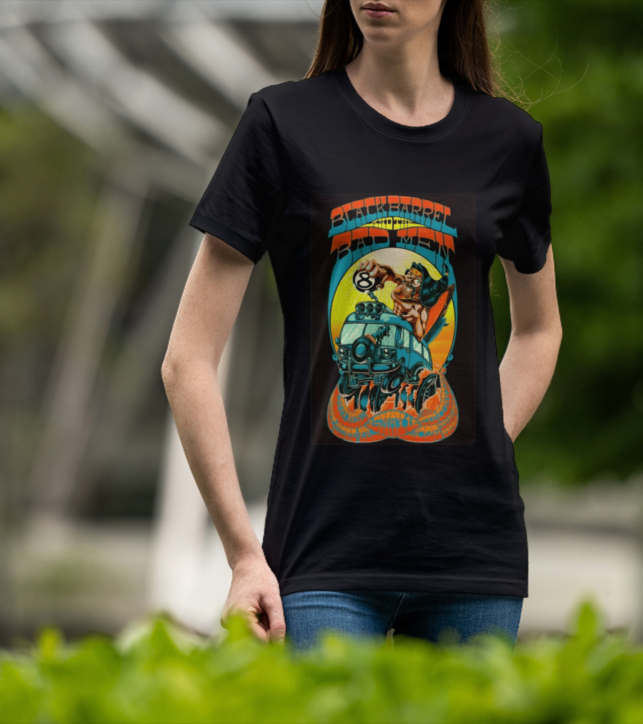 Black Barrel And The Bad Men Hope AK 5 16 2026 Psychedelic Van Race T-Shirt