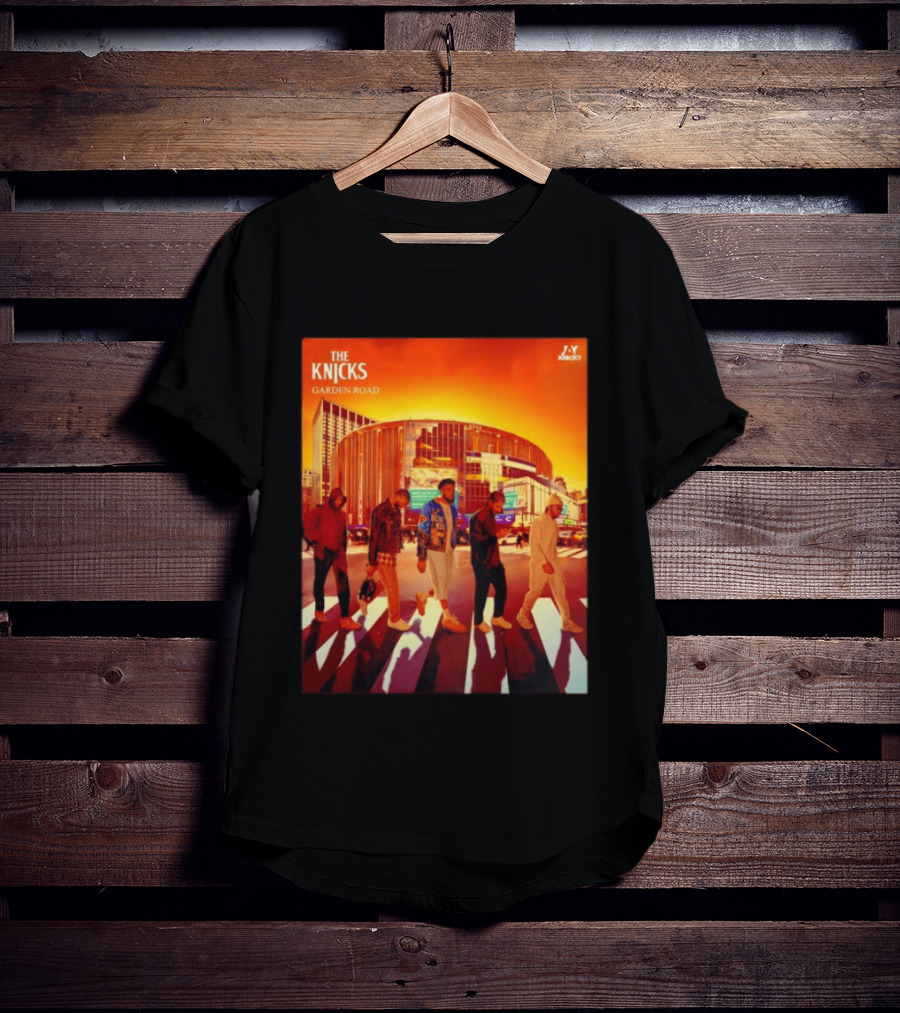 The Knicks Garden Road New York Knicks Madison Square Garden Abbey Road T-Shirt