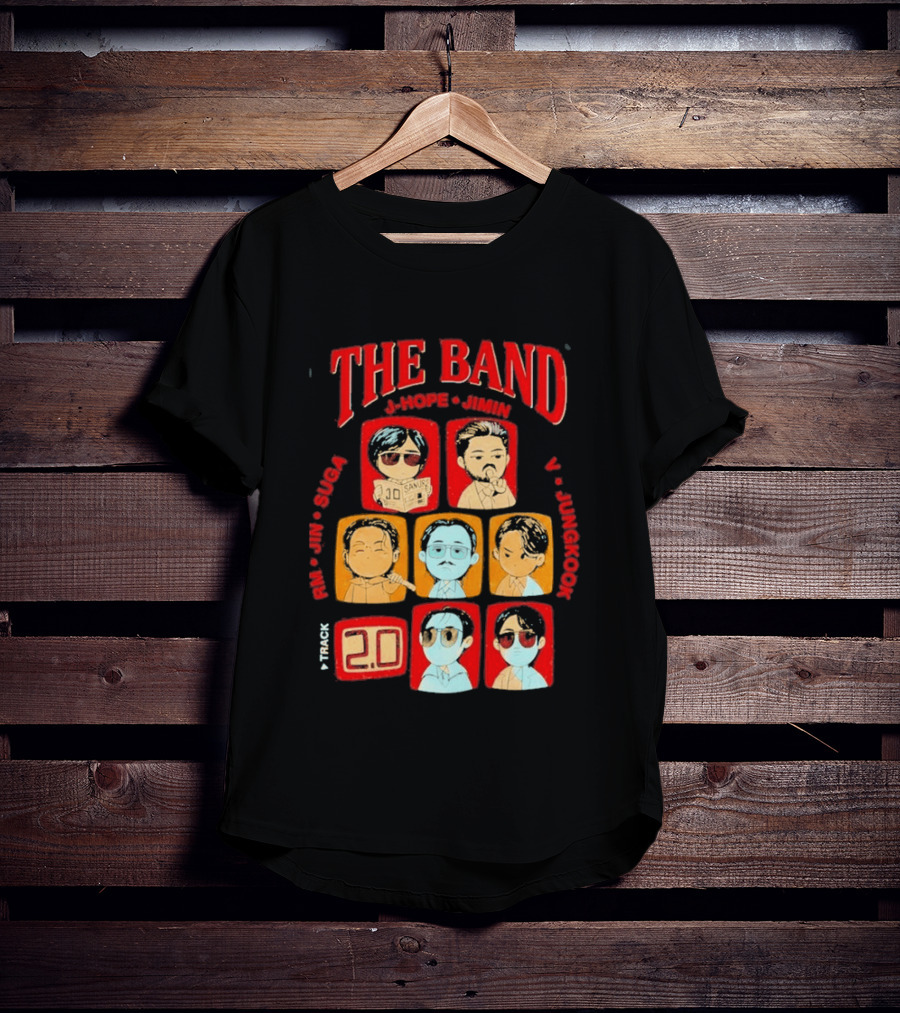 The Band RM Jin Suga J Hope Jimin V Jungkook 20 Arirang BTS World Tour 2.0 T-Shirt