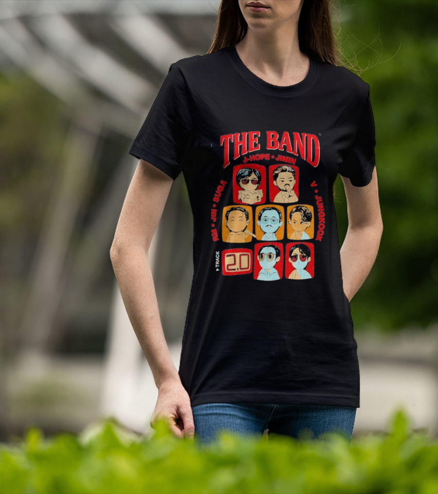 The Band RM Jin Suga J Hope Jimin V Jungkook 20 Arirang BTS World Tour 2.0 T-Shirt