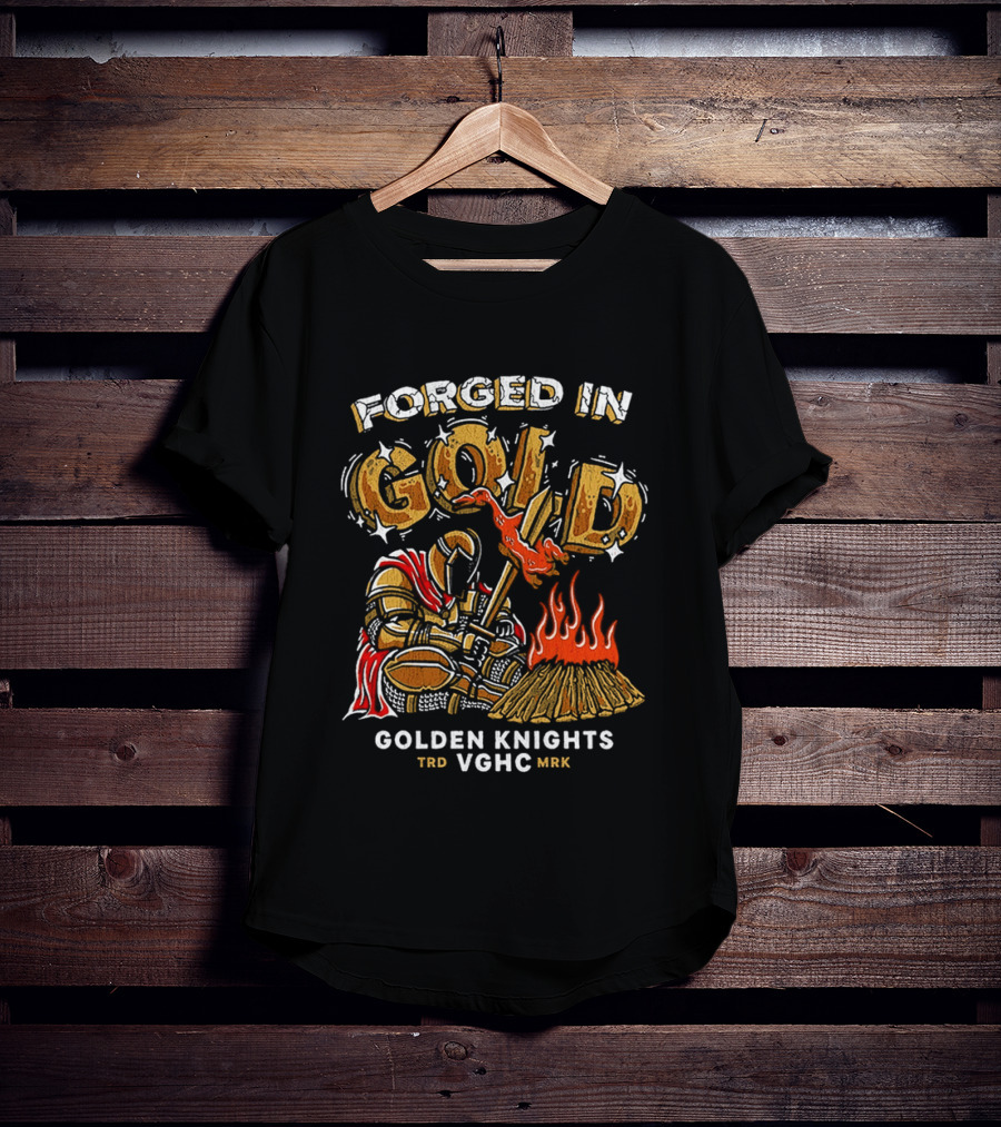 Forged In Gold Golden Knights TRD VGHC MMR Roasted Duck T-Shirt