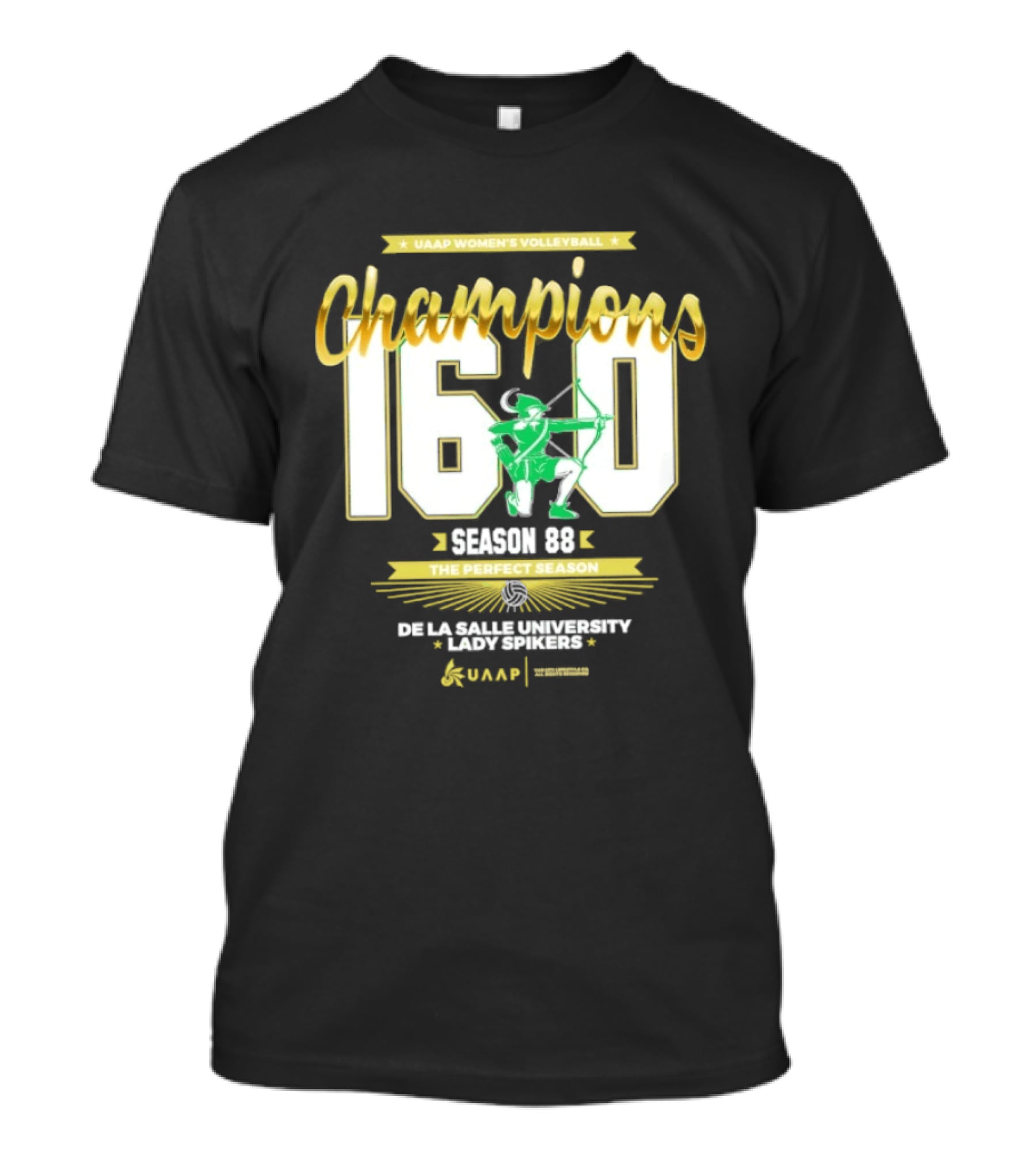 UAAP Women's Volleyball Champions 16 0 Season 88 Perfect De La Salle Lady Spikers T-Shirt
