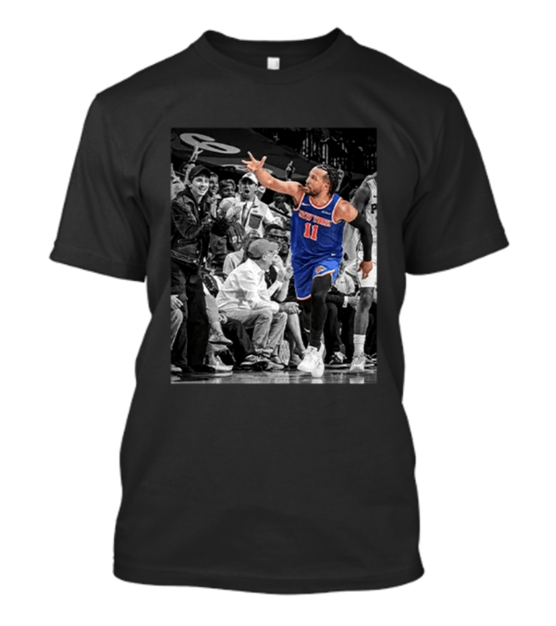 Jalen Brunson New York Knicks Basketball Player Number 11 Action In Game T-Shirt