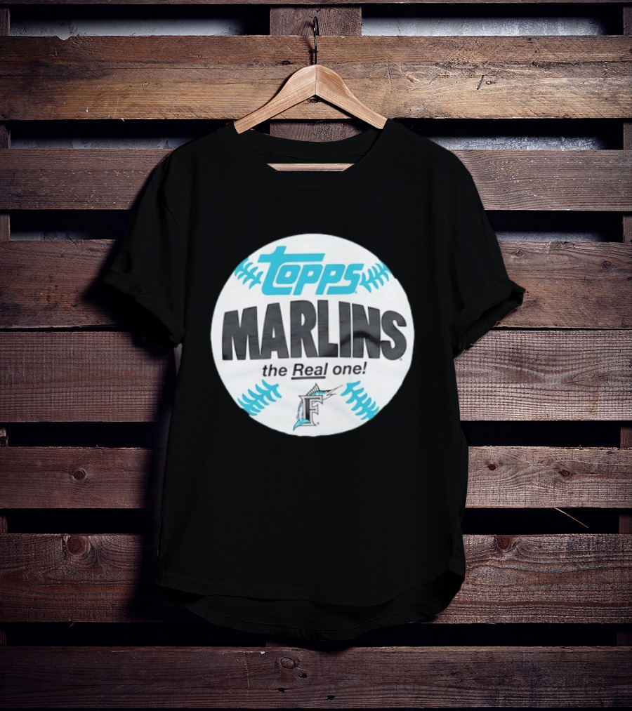 Topps Marlins The Real One MLB Miami T-Shirt
