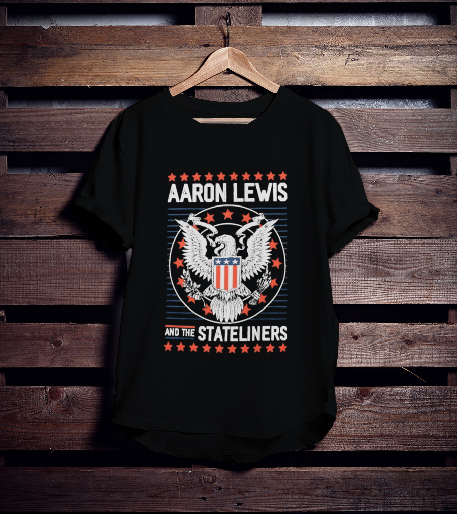 Aaron Lewis And The Stateliners Eagle American Stars T-Shirt