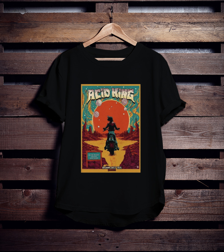 Acid King Obsidian Dust European Tour 2026 Busse Woods 30th Anniversary T-Shirt
