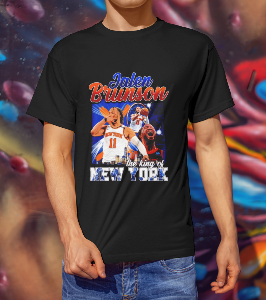 Jalen Brunson The King Of New York New York Knicks Basketball T-Shirt