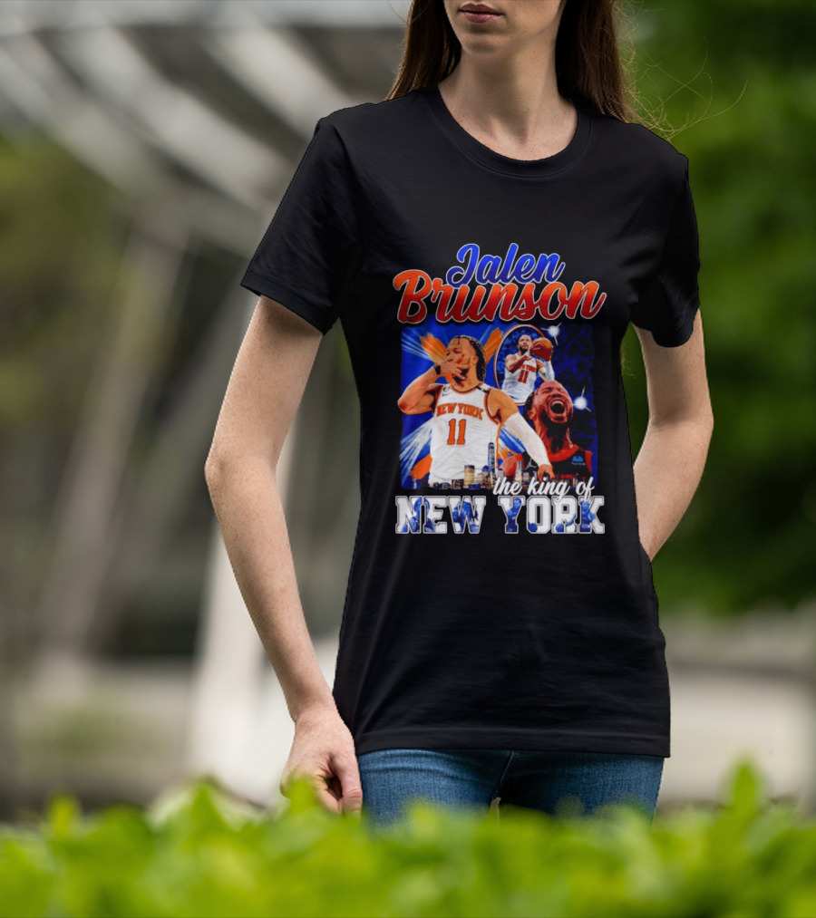 Jalen Brunson The King Of New York New York Knicks Basketball T-Shirt