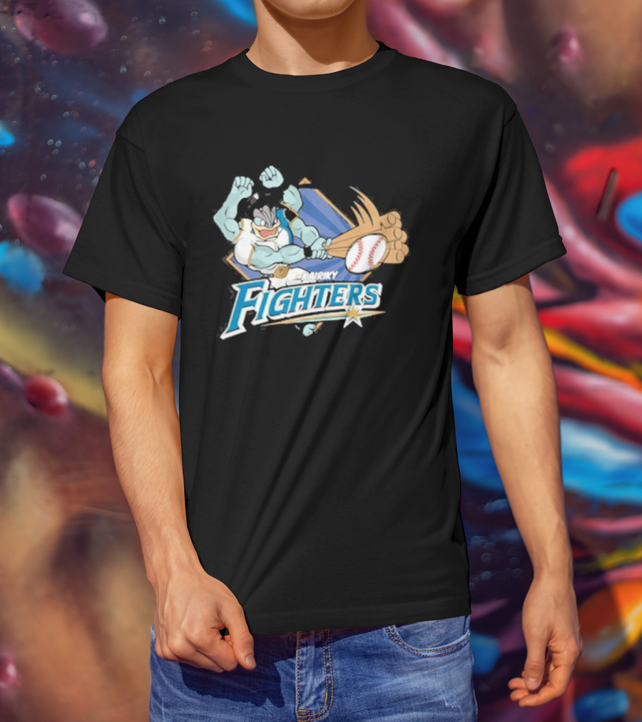 Hokkaido Nippon Ham Fighters Machamp Baseball T-Shirt
