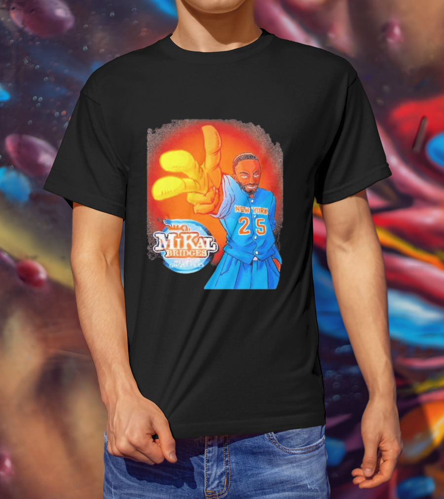 New York 25 Mikal Bridges No Longer Ghost Files T-Shirt