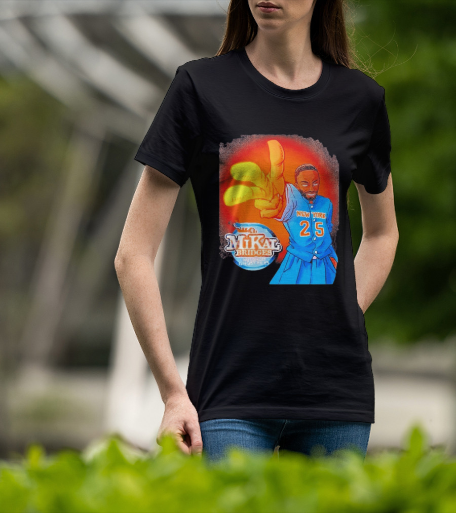New York 25 Mikal Bridges No Longer Ghost Files T-Shirt