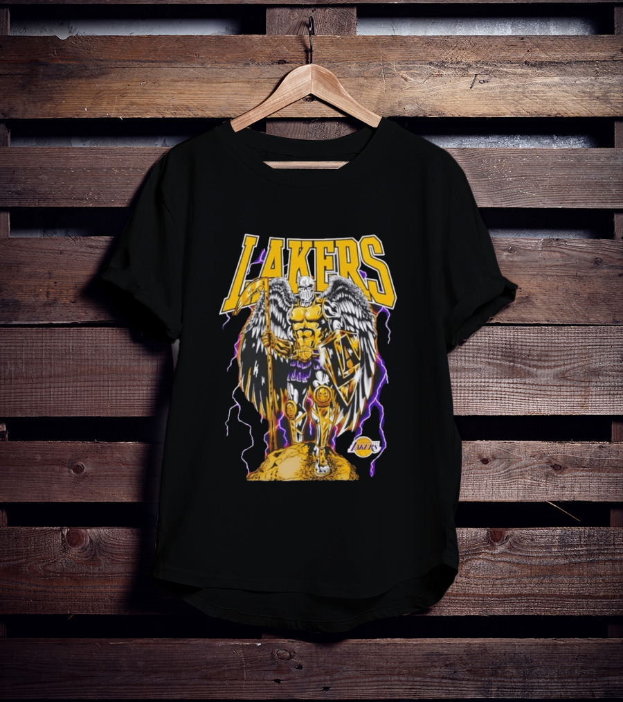 Los Angeles Lakers Warren Lotas Angel Of The City Warrior T-Shirt
